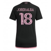 Camisa de Futebol Inter Miami Jordi Alba #18 Equipamento Secundário Mulheres 2023-24 Manga Curta